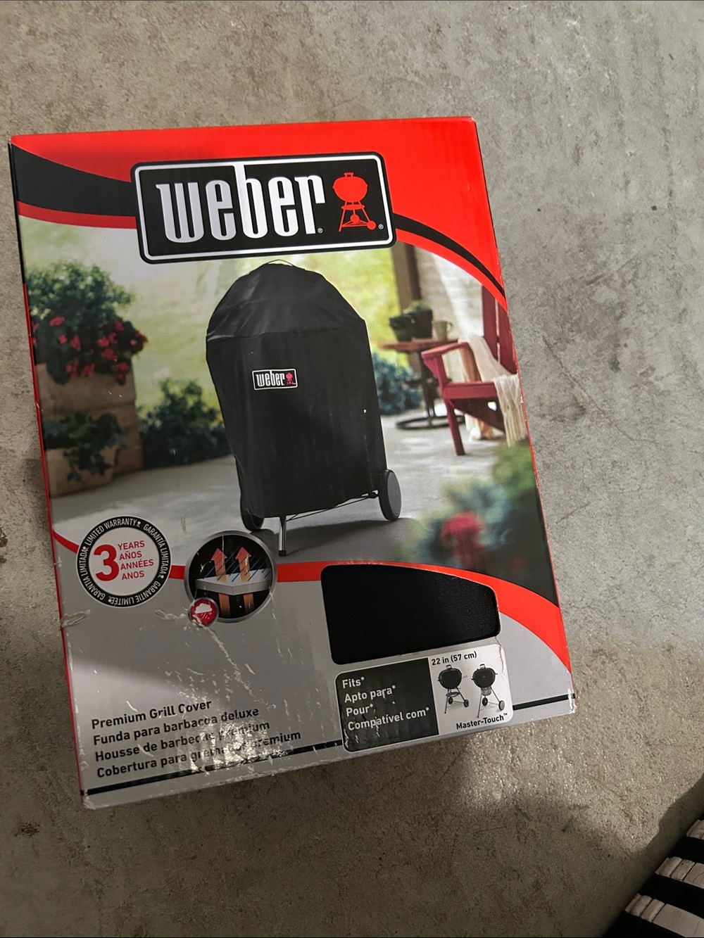 Black Premium Grill Cover - 22 in Compatible